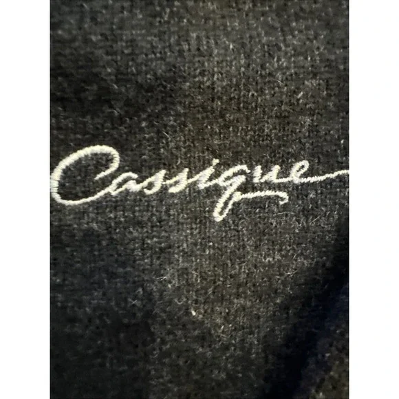 Peter Millar Men's Cashmere Sweater Gray Kiawah Cassique Ocean Course Golf Sz L